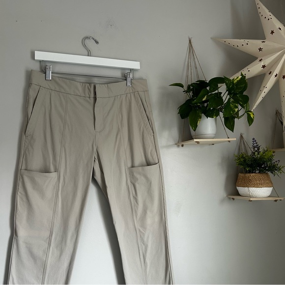 🩷ATHLETA WANDER STASH SKINNY PANT BEIGE TAN NEUTRAL COLOR SIZE 10 TRENDING - Picture 5 of 10